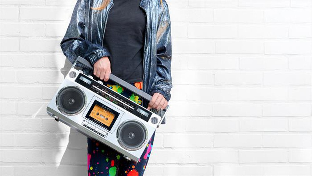 Immagine del prodotto BIG BEN - GHETTO BLASTER: SPEAKER BLUETOOTH STEREO VINTAGE C-Bianco