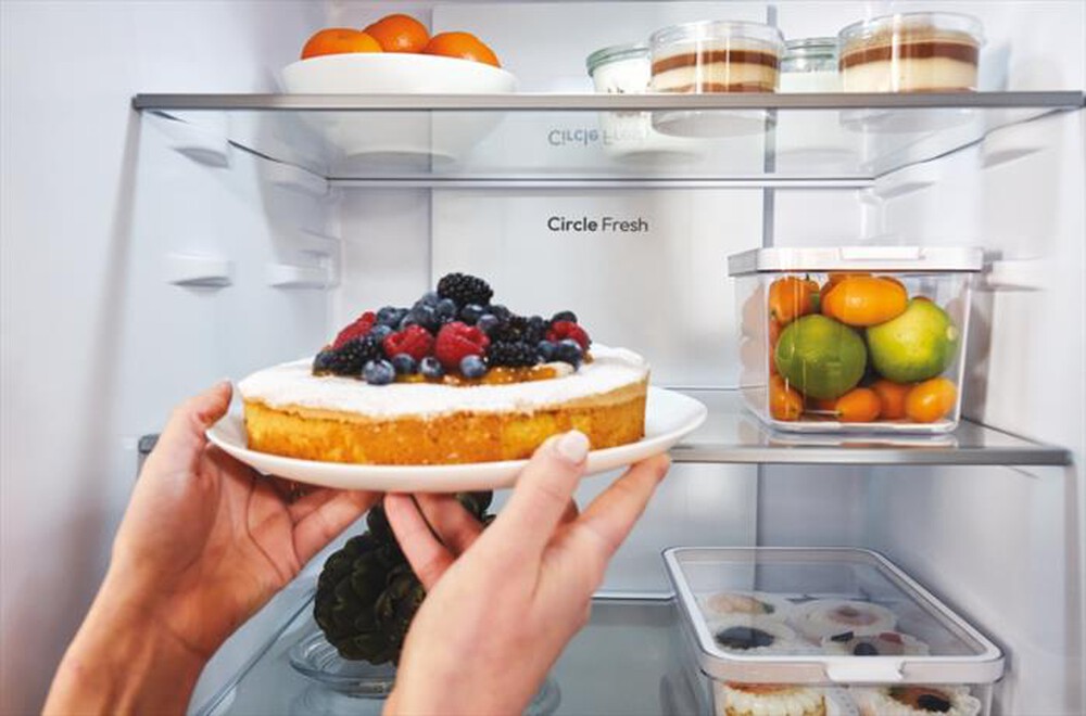 Immagine del prodotto CANDY - Frigorifero combinato CNCQ2T618EX Classe E 355 lt-Stainless steel