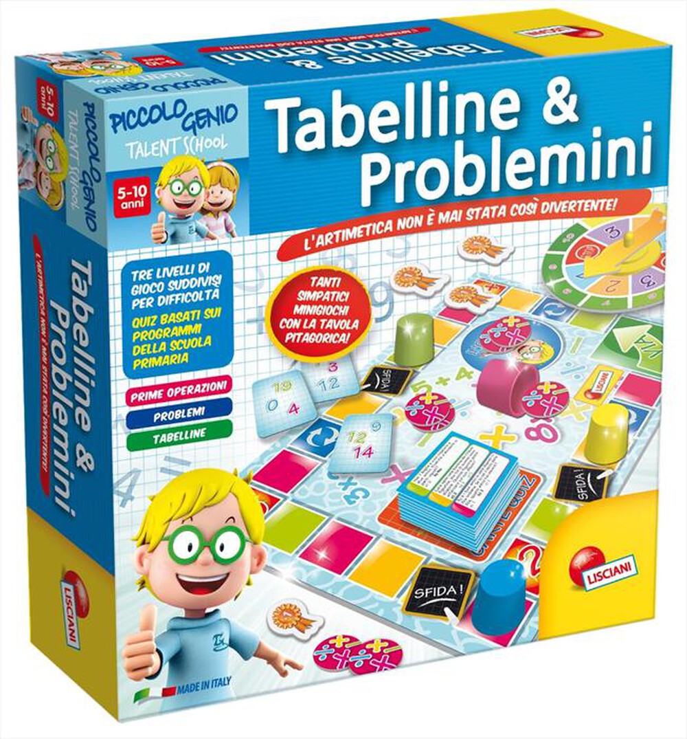 Immagine del prodotto LISCIANI GIOCHI - 48885  Piccolo Genio Ts Tabelline e Problemini