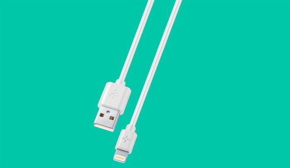 CELLULARLINE - PLCABMFI1M Cavo Dati-Ploos-Cavo Lightning-Bianco