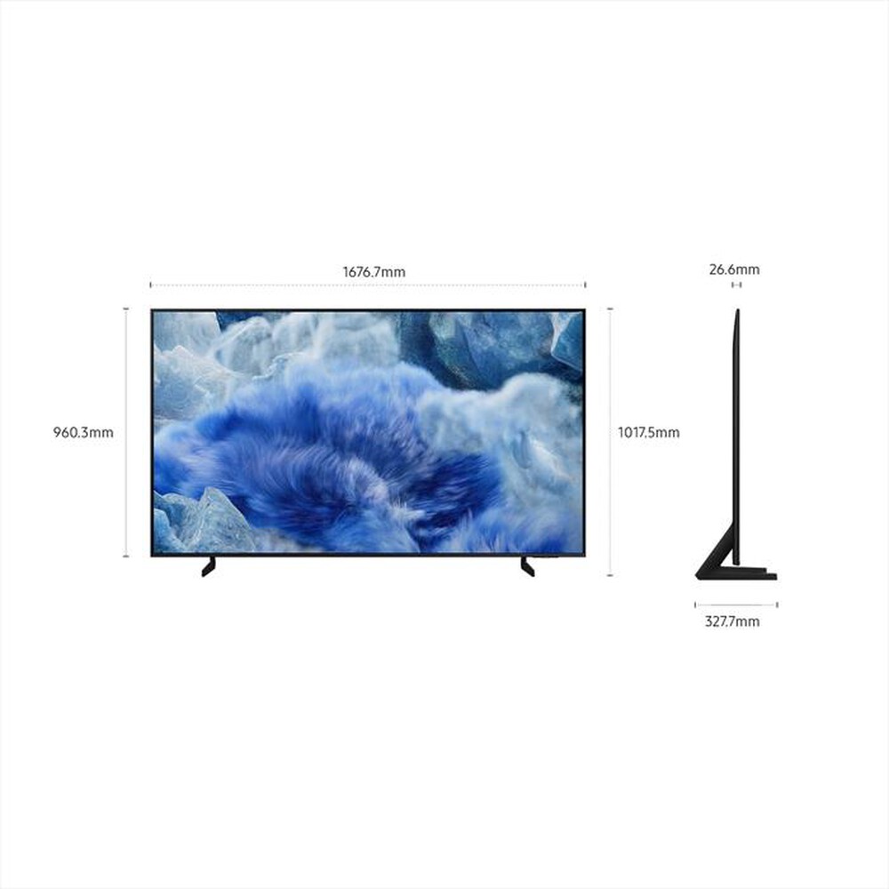 Immagine del prodotto SAMSUNG - Smart TV Q-LED UHD 4K 75" QE75Q8FAAUXZT-Titan Gray