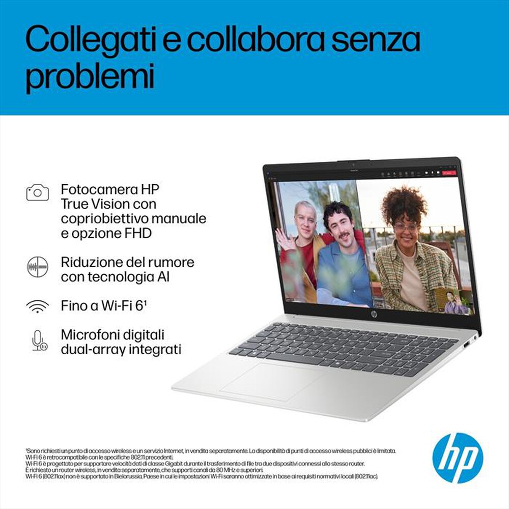 Immagine del prodotto HP - Notebook Laptop 15-FD2008NL 15.6"-Natural Silver