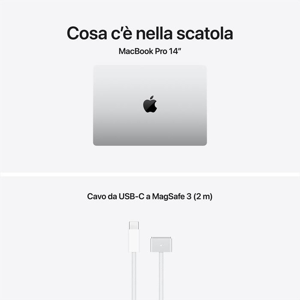 Immagine del prodotto APPLE - MacBook Pro 14" M5 Pro Core 15 CPU 16 GPU 24GB 1TB-Argento