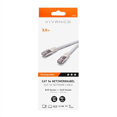 SBS - Cavo di rete per PC UTP cat 5e-Bianco