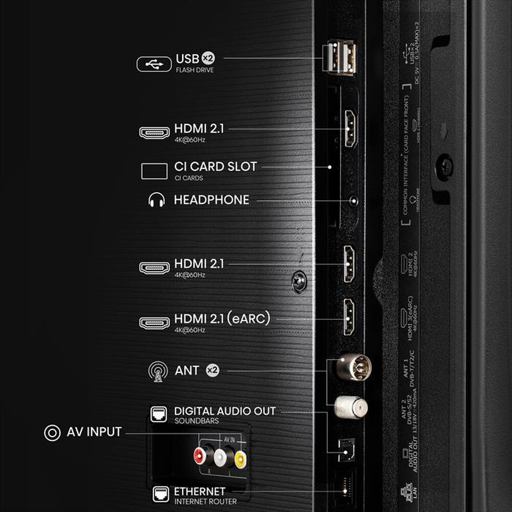 Immagine del prodotto HISENSE - Smart TV Q-LED UHD 4K 55" 55E79NQ-NERO