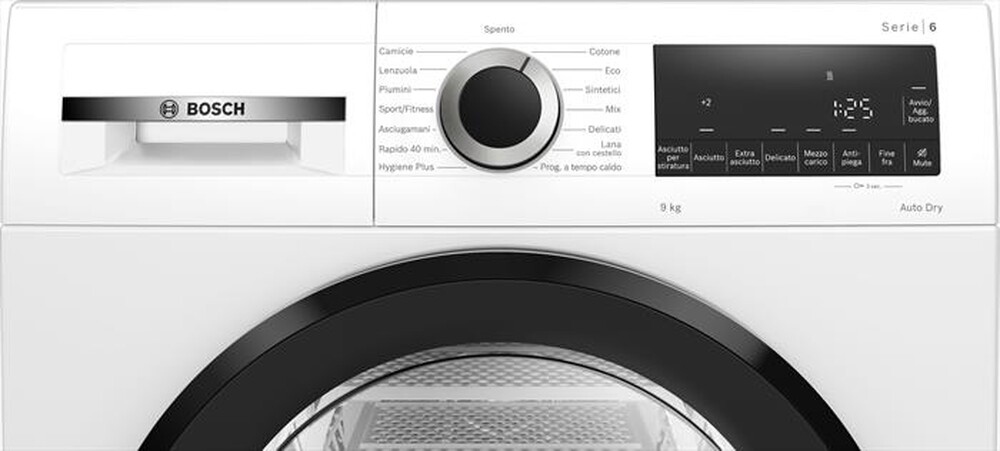 Immagine del prodotto BOSCH - Asciugatrice Serie 6 WQG243D9IT 9Kg Classe C-Bianco
