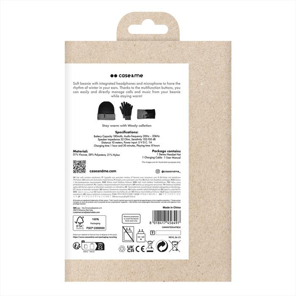 Immagine del prodotto SBS - Cuffie wireless CMWINTERHATBCK