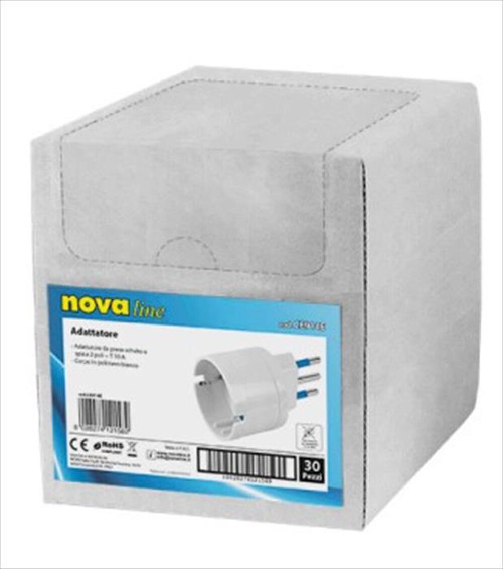 Immagine del prodotto NOVALINE - Adattatore da presa schuko CE914E-Bianco