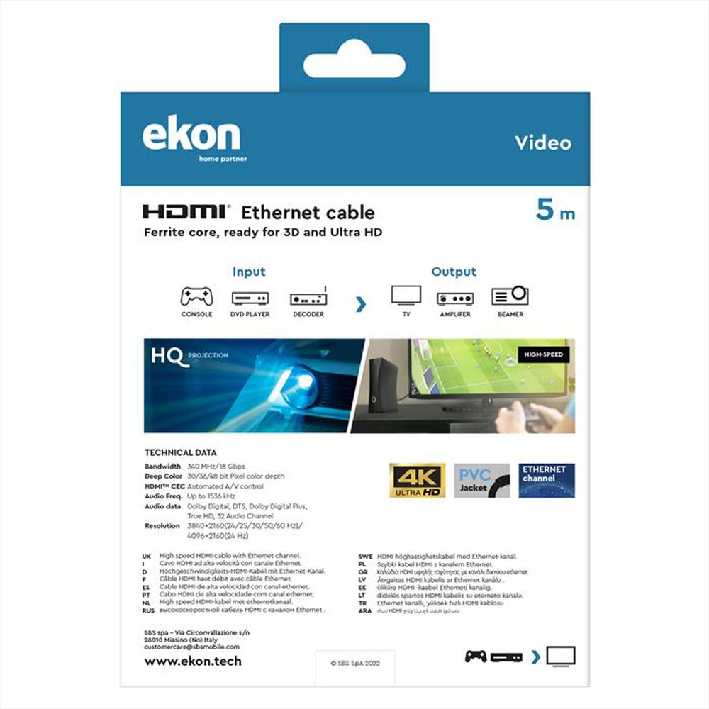 Immagine del prodotto SBS - ECVHDMI50MMG