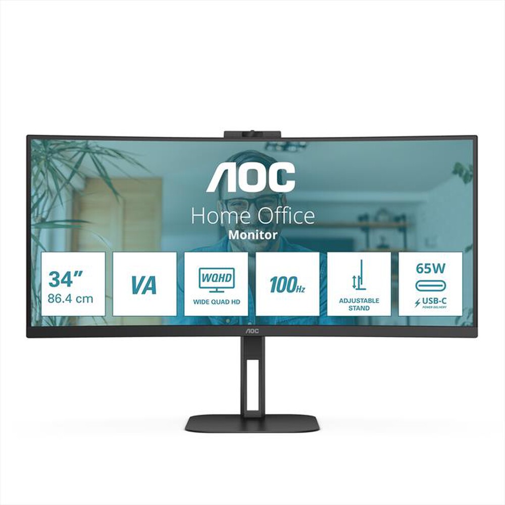 Immagine del prodotto AOC - Monitor LCD 34" CU34V5CW/BK-NERO