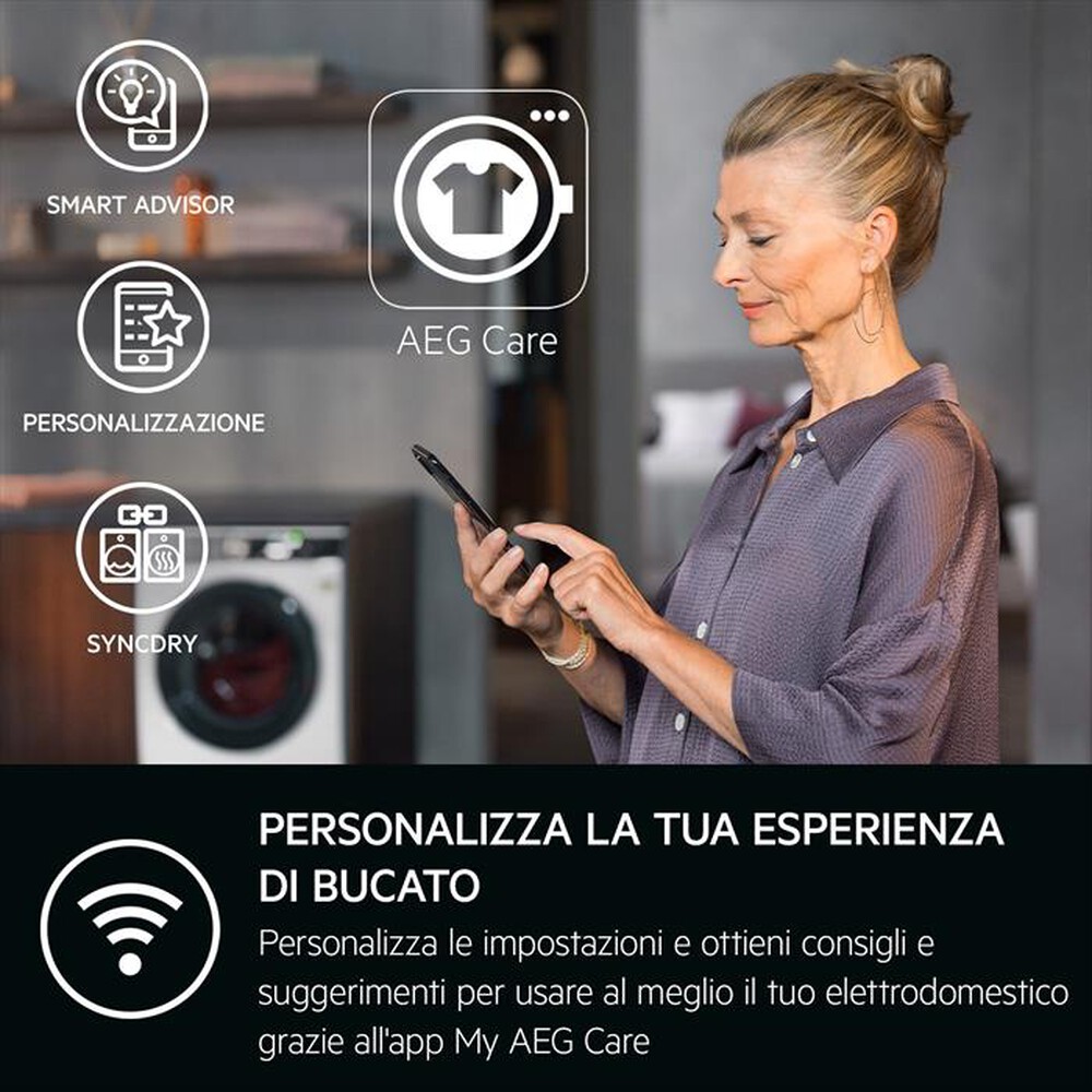 Immagine del prodotto AEG - Lavatrice LR8H84GBY 8 Kg Classe A-Bianco/obl&ograve; nero