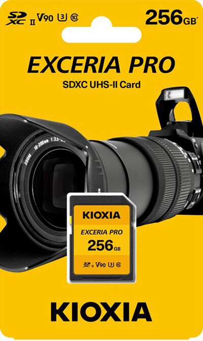KIOXIA - SD EXCERIA PRO NPR1 UHS-II 256GB-Giallo