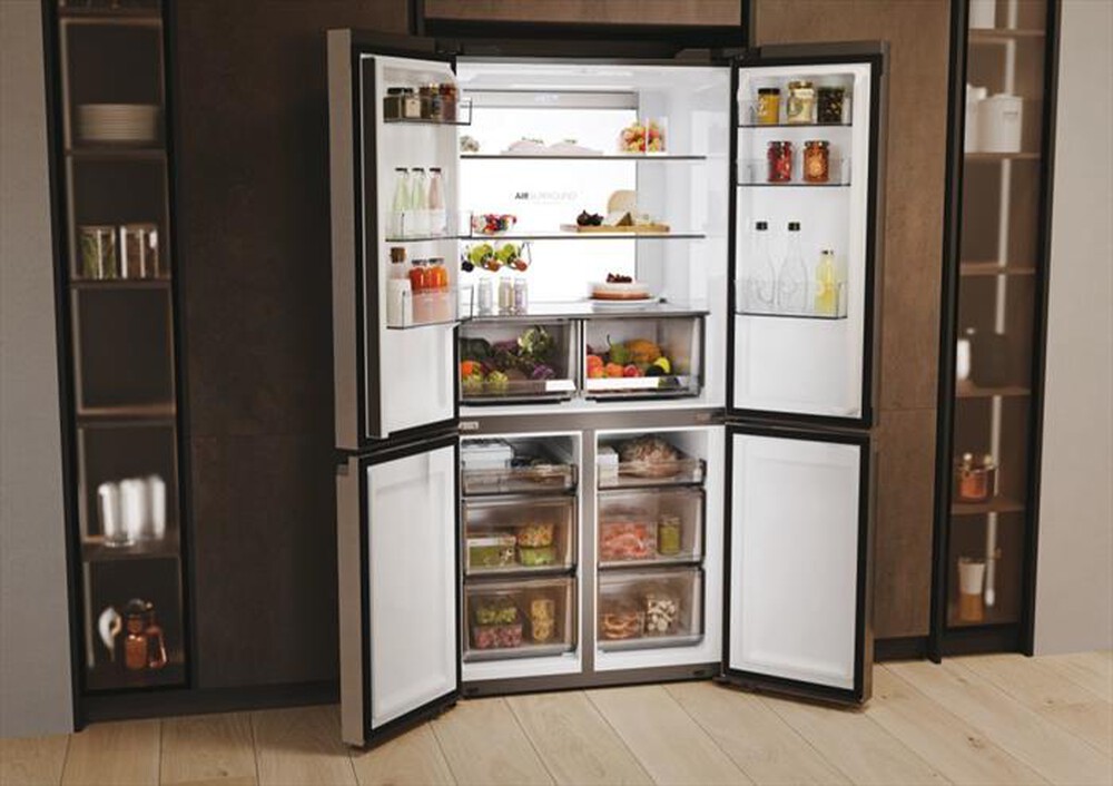 Immagine del prodotto HAIER - Frigorifero 4 porte HCR79F19ENMM Classe E 646 lt-Platino, Acciaio inossidabile