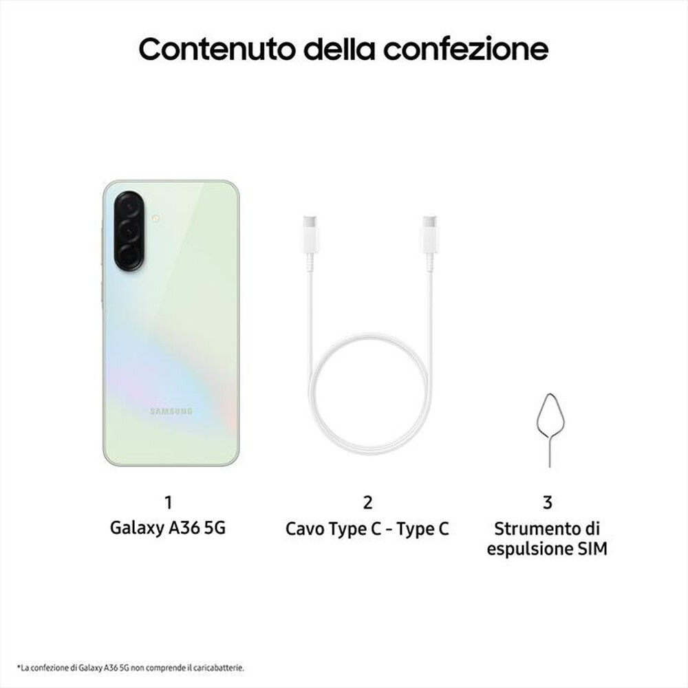 Immagine del prodotto TIM - SAMSUNG Galaxy A36 5G (8/256GB)-Awesome Lime