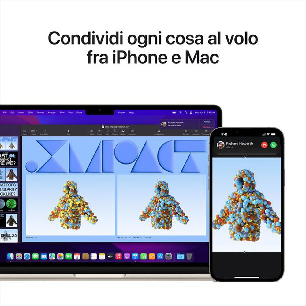 Immagine del prodotto APPLE - MacBook Air 13 M2 8-core CPU 8-core GPU 256GB SSD-Galassia