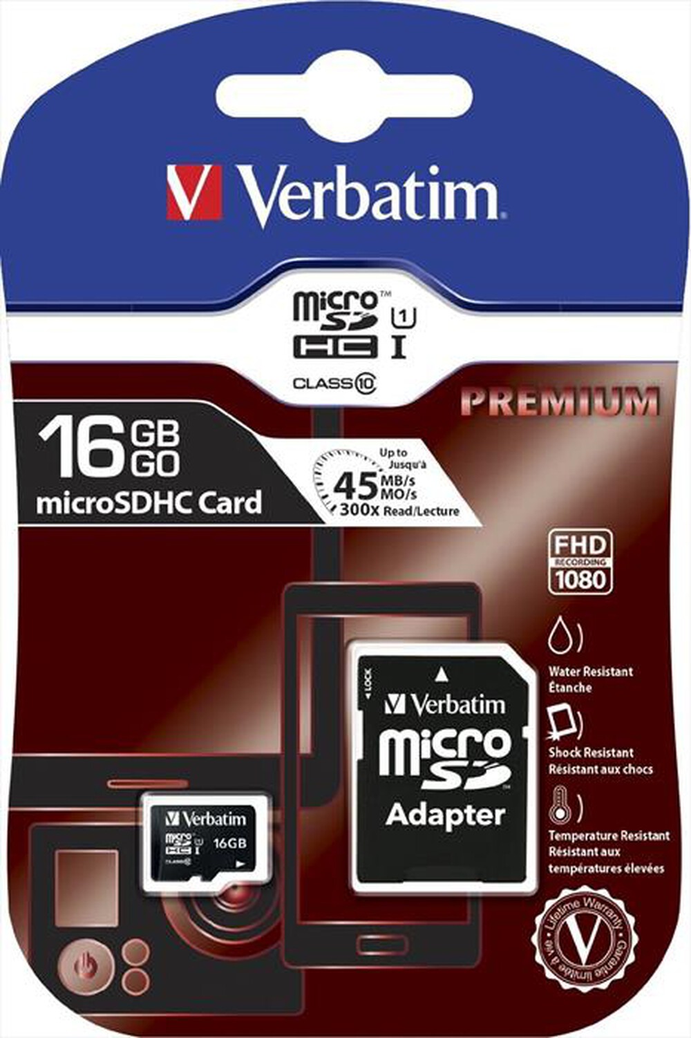 Immagine del prodotto VERBATIM - MicroSD 16GB
