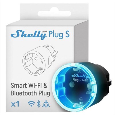 SHELLY - Presa intelligente Wi-Fi-Nero