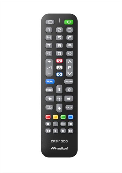 MELICONI - Telecomando di ricambio EASY 300 PER TV SONY-Calotta nera, tastiera grigia