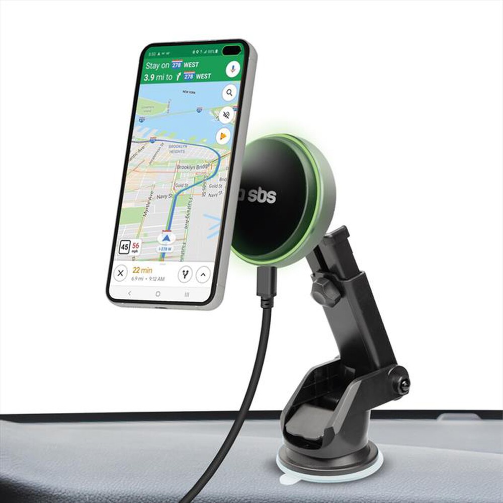 Immagine del prodotto SBS - Supporto auto wireless TESUPMAGEXTWIR15W-Nero