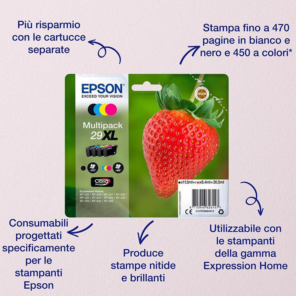 Immagine del prodotto EPSON - C13T29964022-Multipack 4 colori (NCMG)