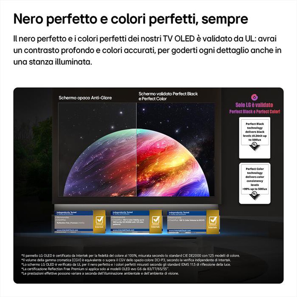 Immagine del prodotto LG - Smart TV OLED EVO AI 4K 77" G6 OLED77G64LW-Dark Satin Silver