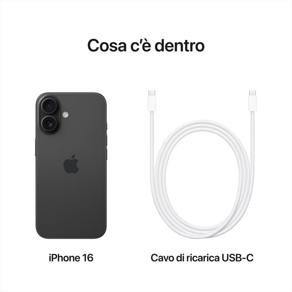 Immagine del prodotto WIND - 3 - APPLE iPhone 16 128GB-Nero