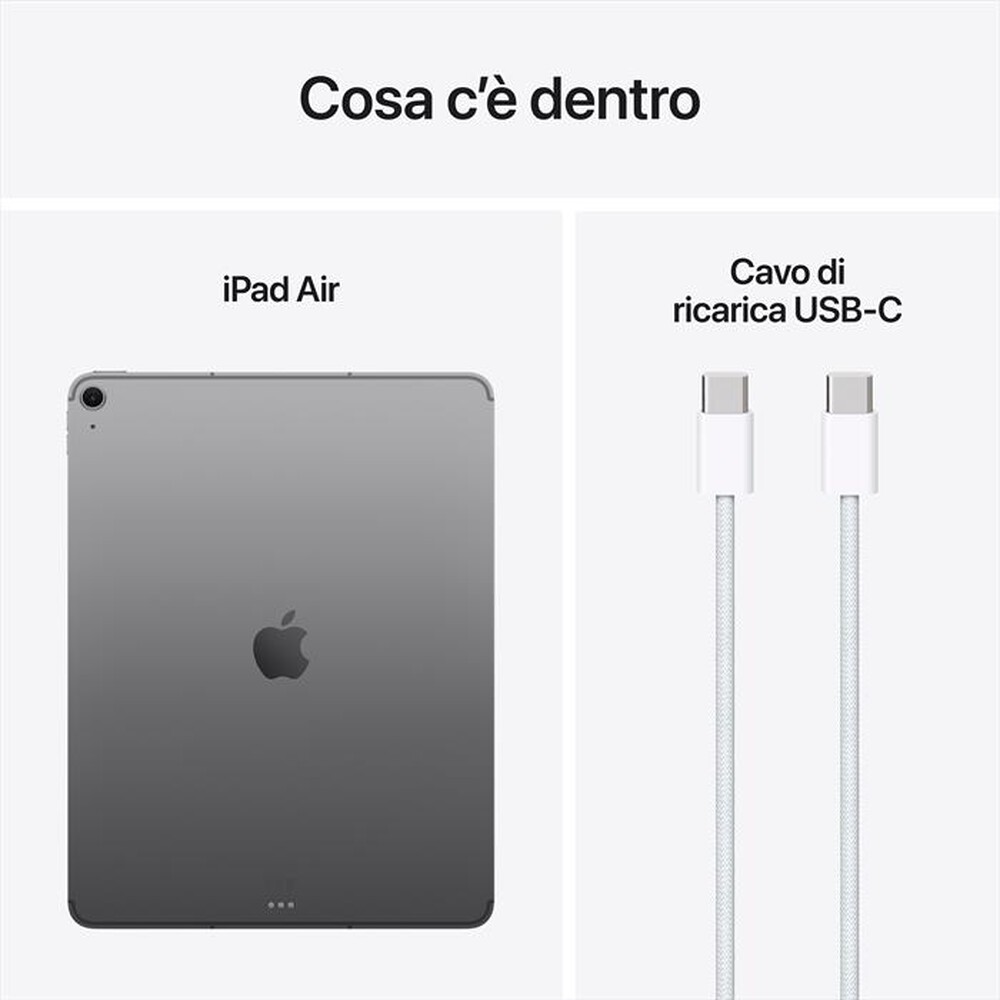 Immagine del prodotto APPLE - iPad Air 13" Wi-Fi + Cellular 128GB (2025)-Grigio siderale