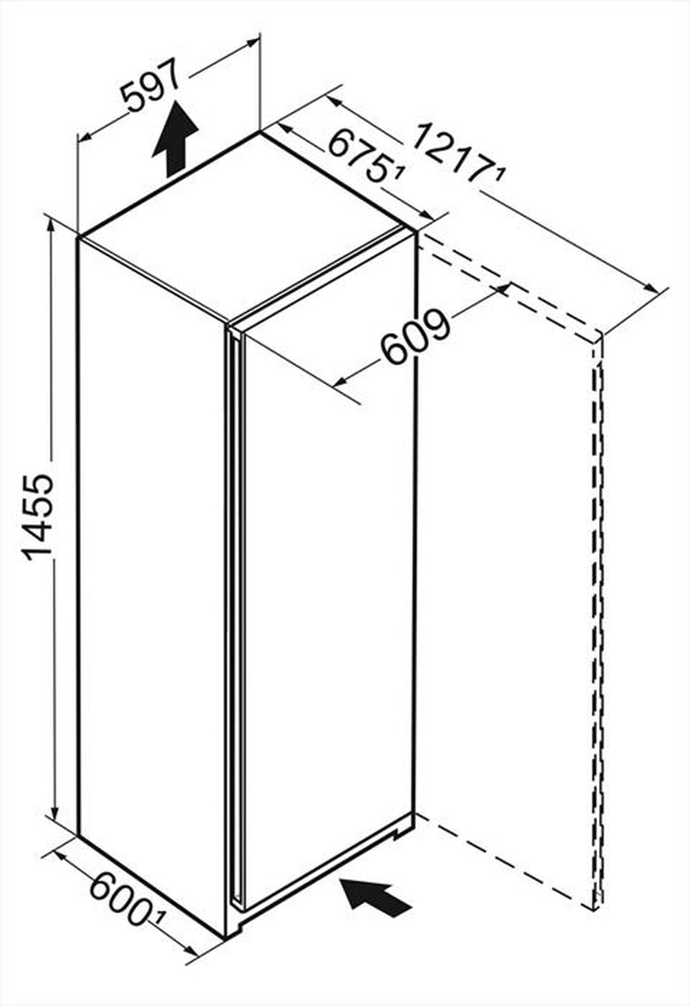 Immagine del prodotto LIEBHERR - Congelatore verticale FNF 4605-20 Classe F 199 lt