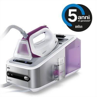 BRAUN - sistema stirante a vapore CARESTYLE 7 IS7144WH-Bianco e silver