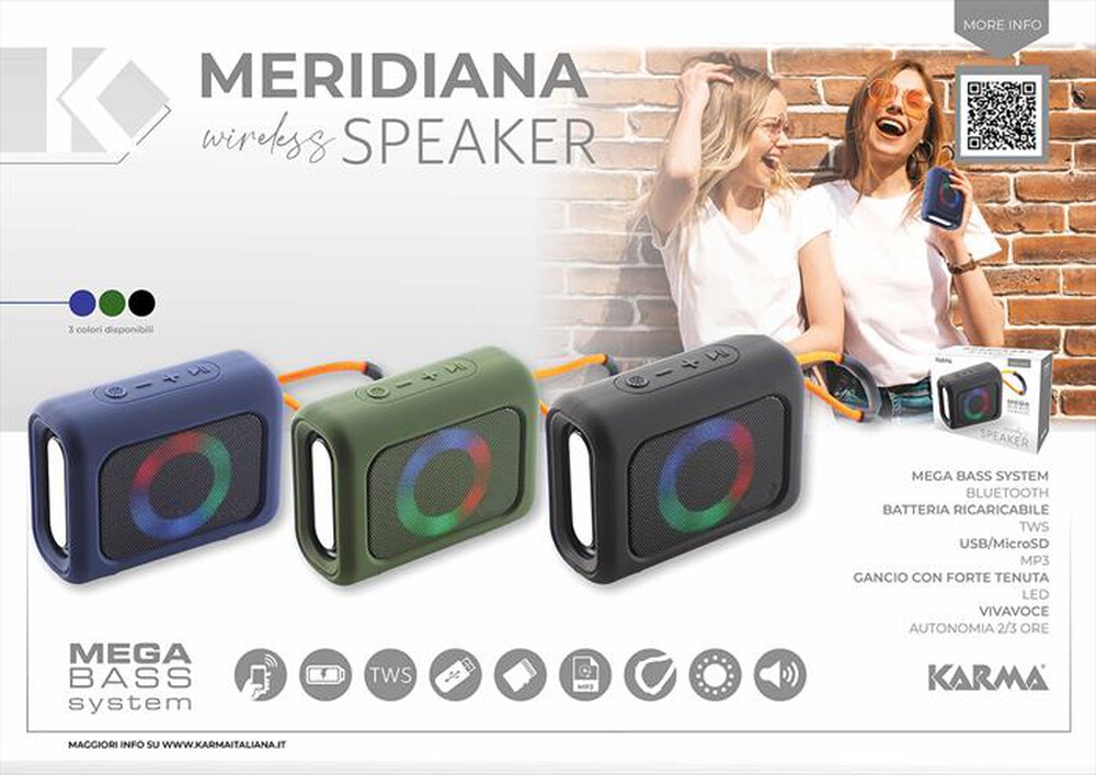 Immagine del prodotto KARMA - Speaker MERIDIANA G-Verde militare