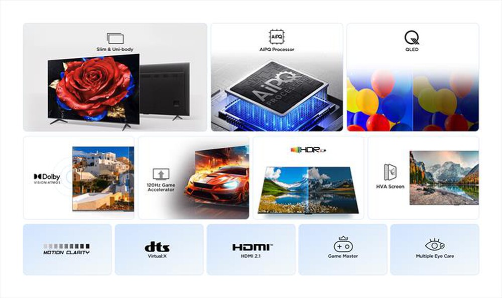 Immagine del prodotto TCL - Smart TV Q-LED UHD 4K 55" 55P79K-Metallic