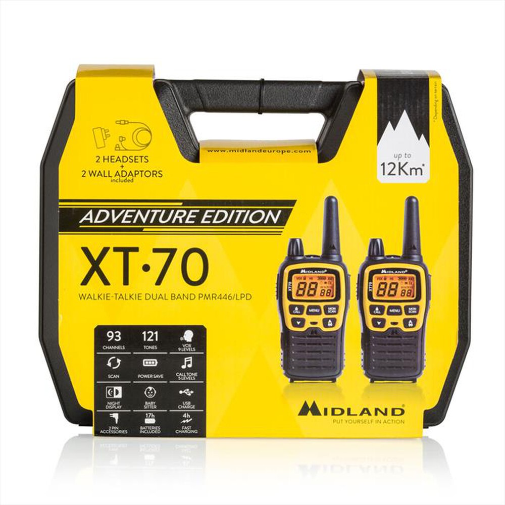 Immagine del prodotto MIDLAND - XT-70 ADVENTURE-Nero/Giallo