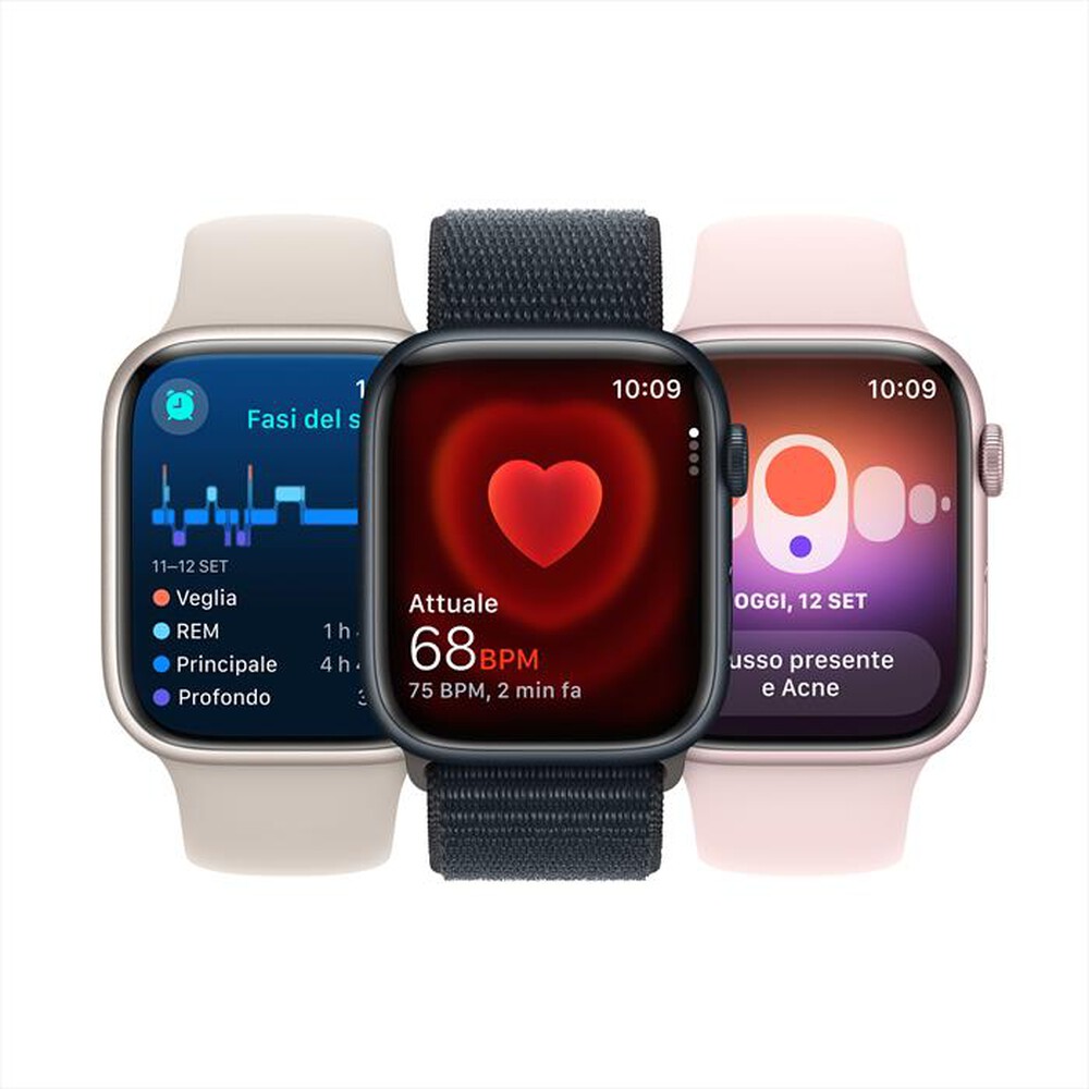 Immagine del prodotto APPLE - Watch Series 9 GPS + Cellular Cassa 41mm - S/M-Mezzanotte