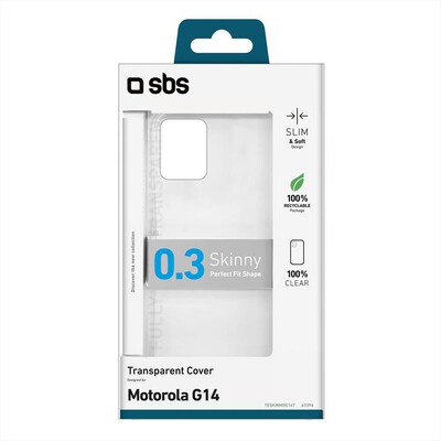 SBS - Cover skinny TESKINMOG14T per Motorola G14-Trasparente