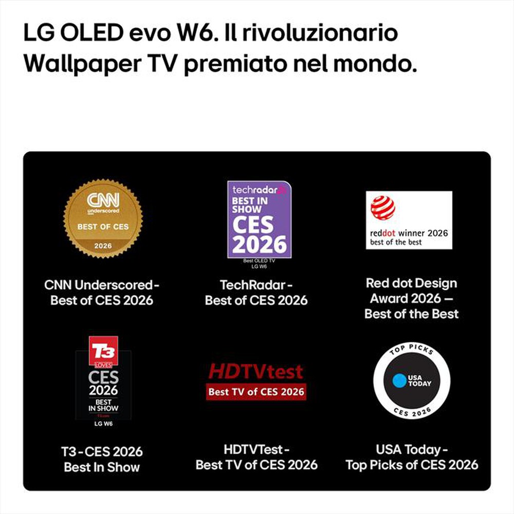 Immagine del prodotto LG - Smart TV OLED Evo AI W6 4K 83" OLED83W69LA-Umber Brown