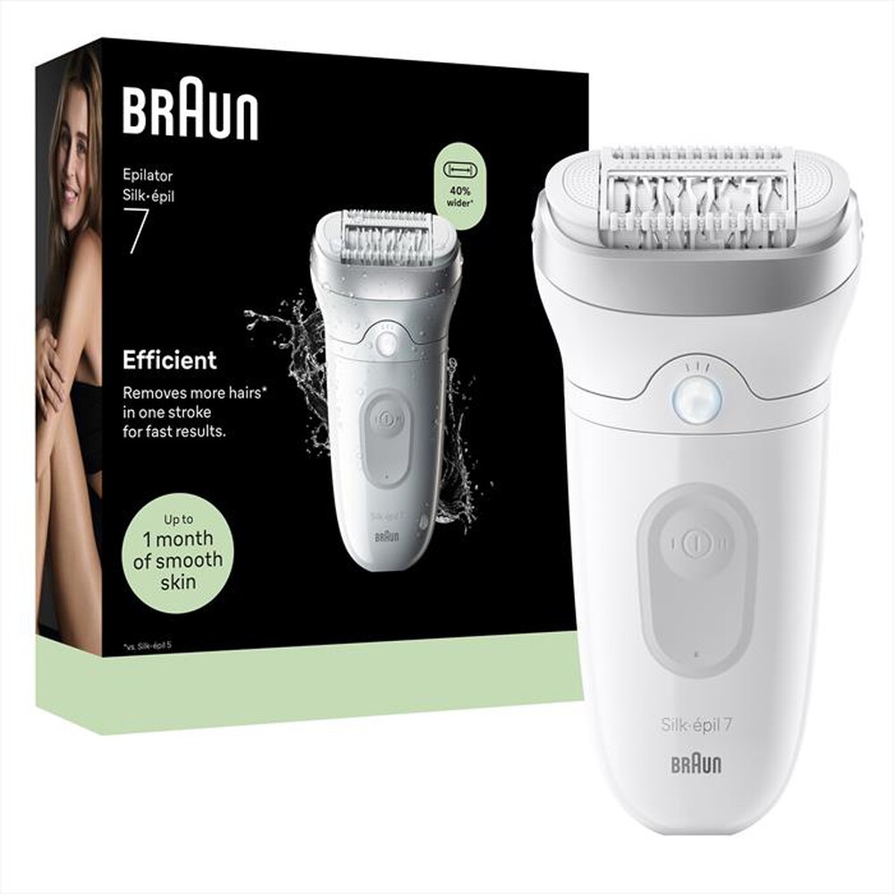 BRAUN - Epilatore Wet & Dry LEGEPIL SE7-000 BOX MN-ARGENTO