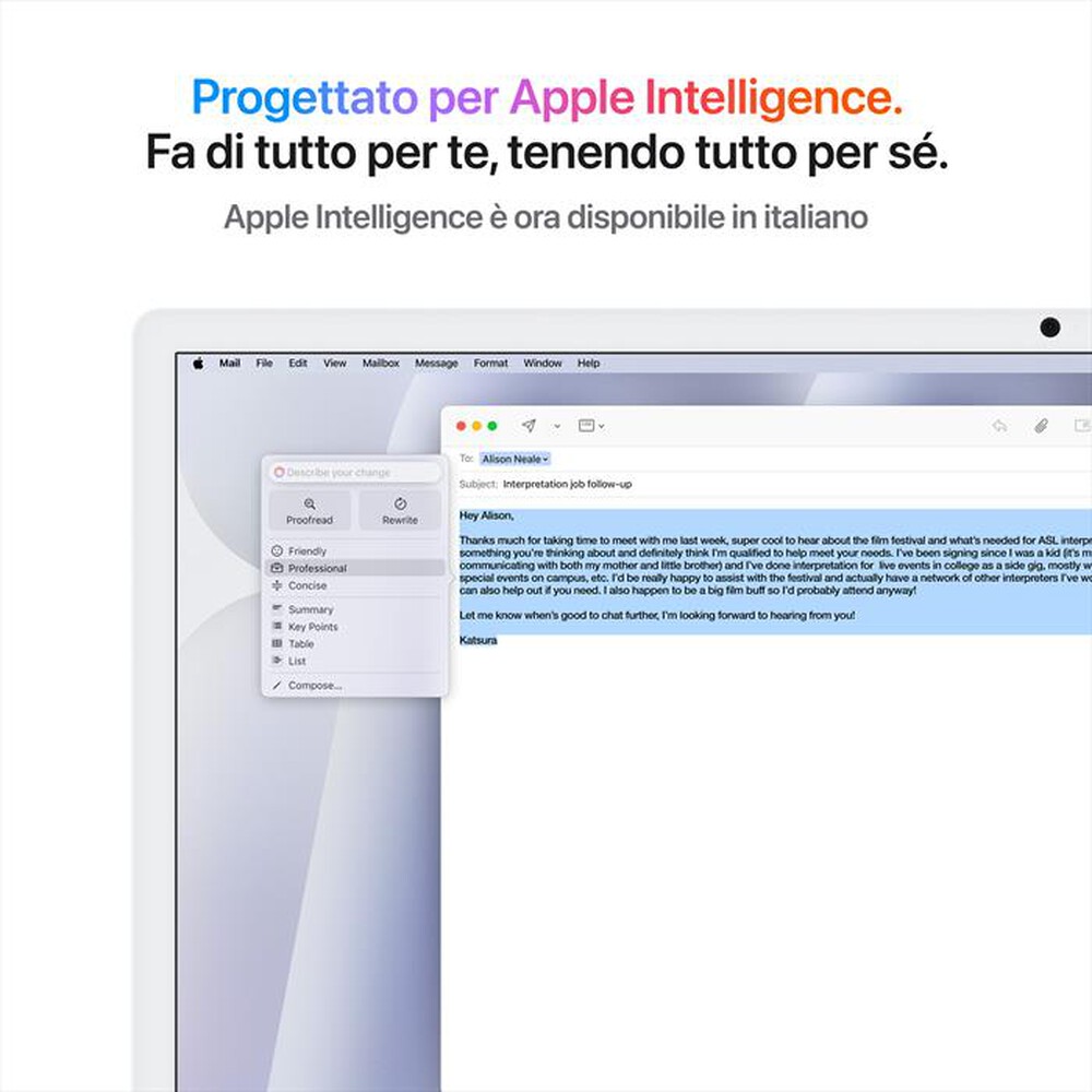 Immagine del prodotto APPLE - iMac Retina 24" 4.5K M4 Core 10 CPU 10 GPU 512GB-Argento