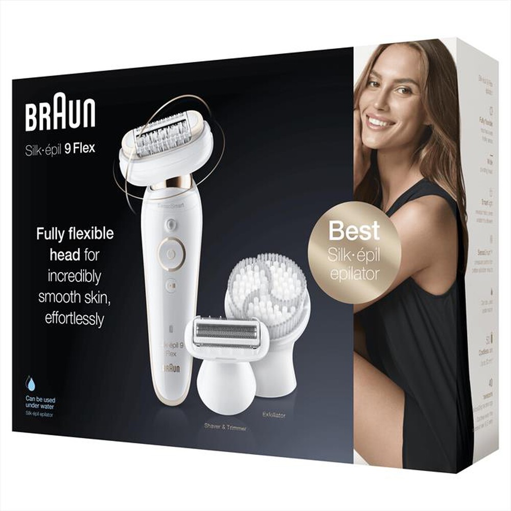 Immagine del prodotto BRAUN - Silk-&eacute;pil 9 Flex 9-030-Bianco/Oro