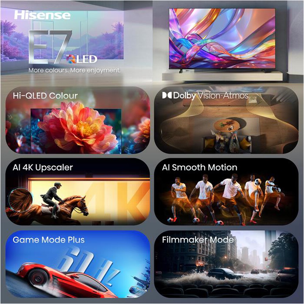 Immagine del prodotto HISENSE - Smart TV QLED UHD 4K 43" 43E79S-NERO