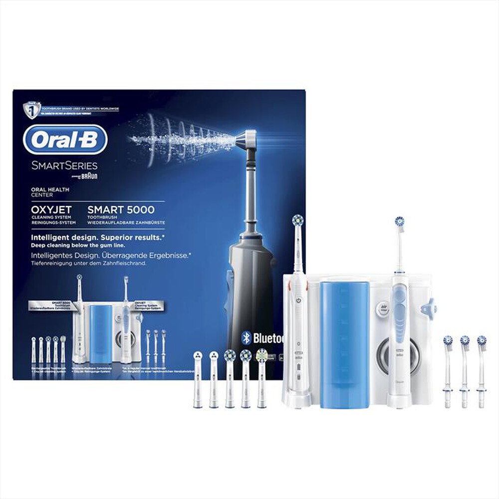 Immagine del prodotto ORAL-B - Spazzolino elettrico SMART 5000 e idropulsore OXYJ-Bianco