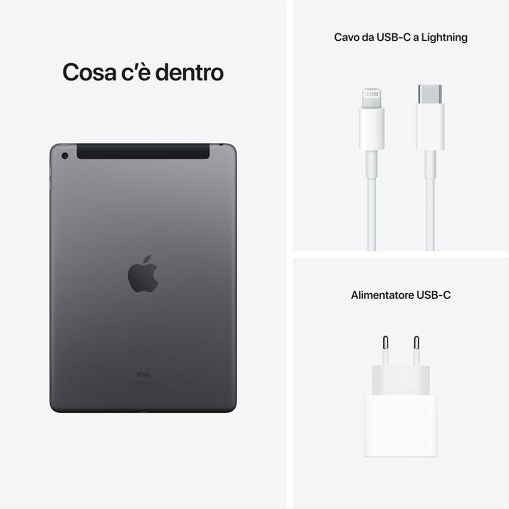 Immagine del prodotto APPLE - iPad 10.2" Wifi+Cellular 256GB-Grigio Siderale