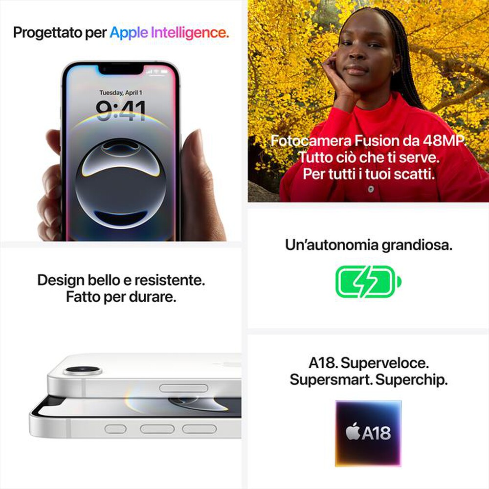 Immagine del prodotto APPLE - iPhone 16e 256GB-Bianco