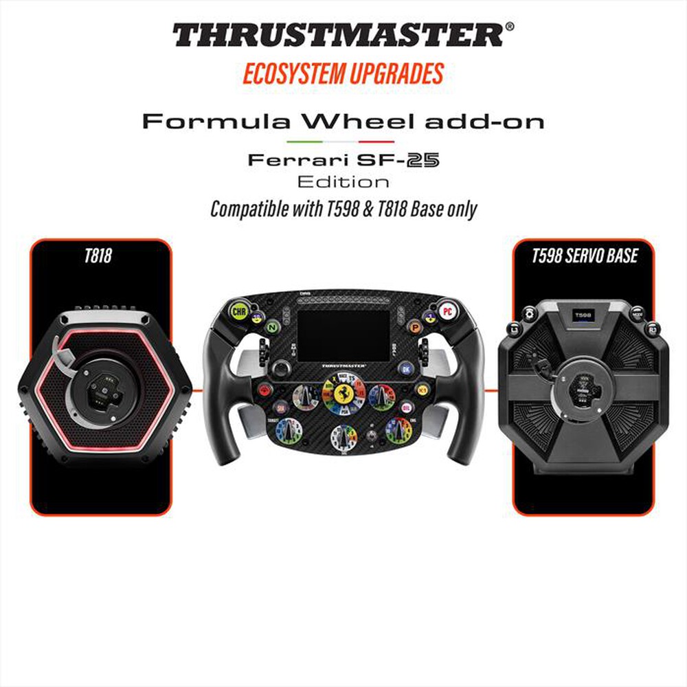 Immagine del prodotto THRUSTMASTER - Volante stile Formula ispirato alla Ferrari SF-25-Nero