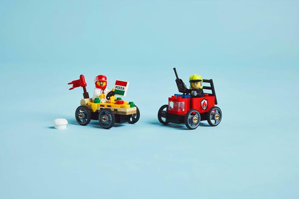 Immagine del prodotto LEGO - CITY Veicoli da corsa: pizzaiolo vs pompiere 60458