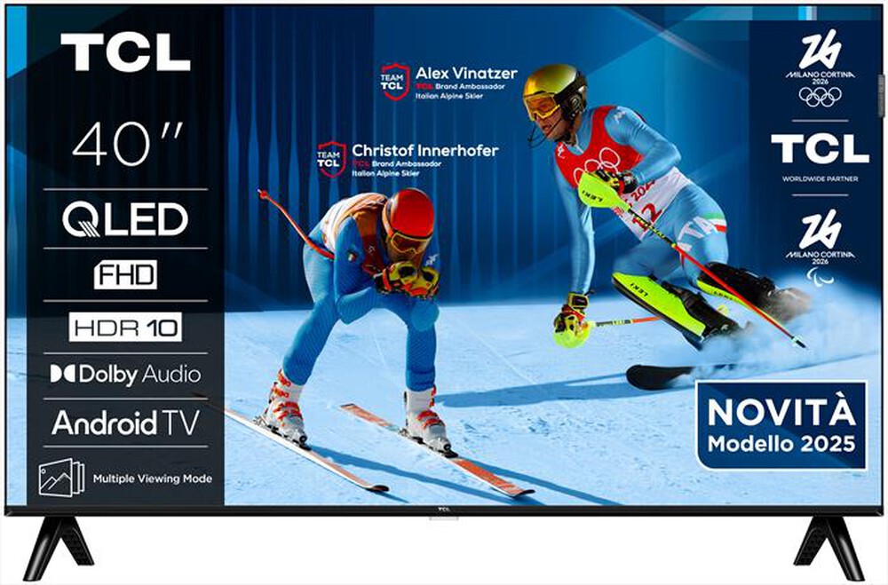 Immagine del prodotto TCL - Smart TV QLED FHD 40" 40S59K-Metallico