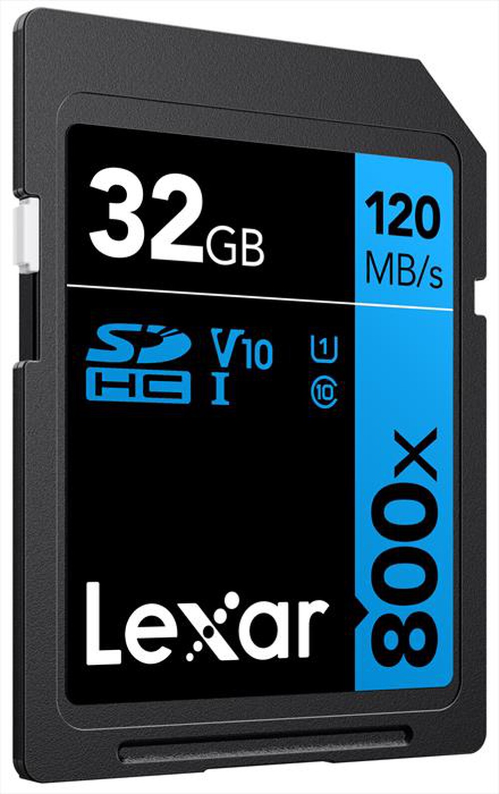 Immagine del prodotto LEXAR - 32GB LEXAR PROFESSIONAL 800X SDHC-Black/Blue