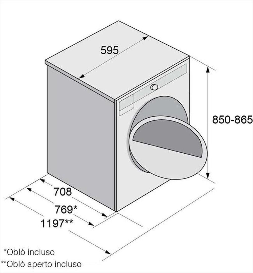 Immagine del prodotto ASKO - Asciugatrice T 211 H.W 11Kg Classe D-Bianco