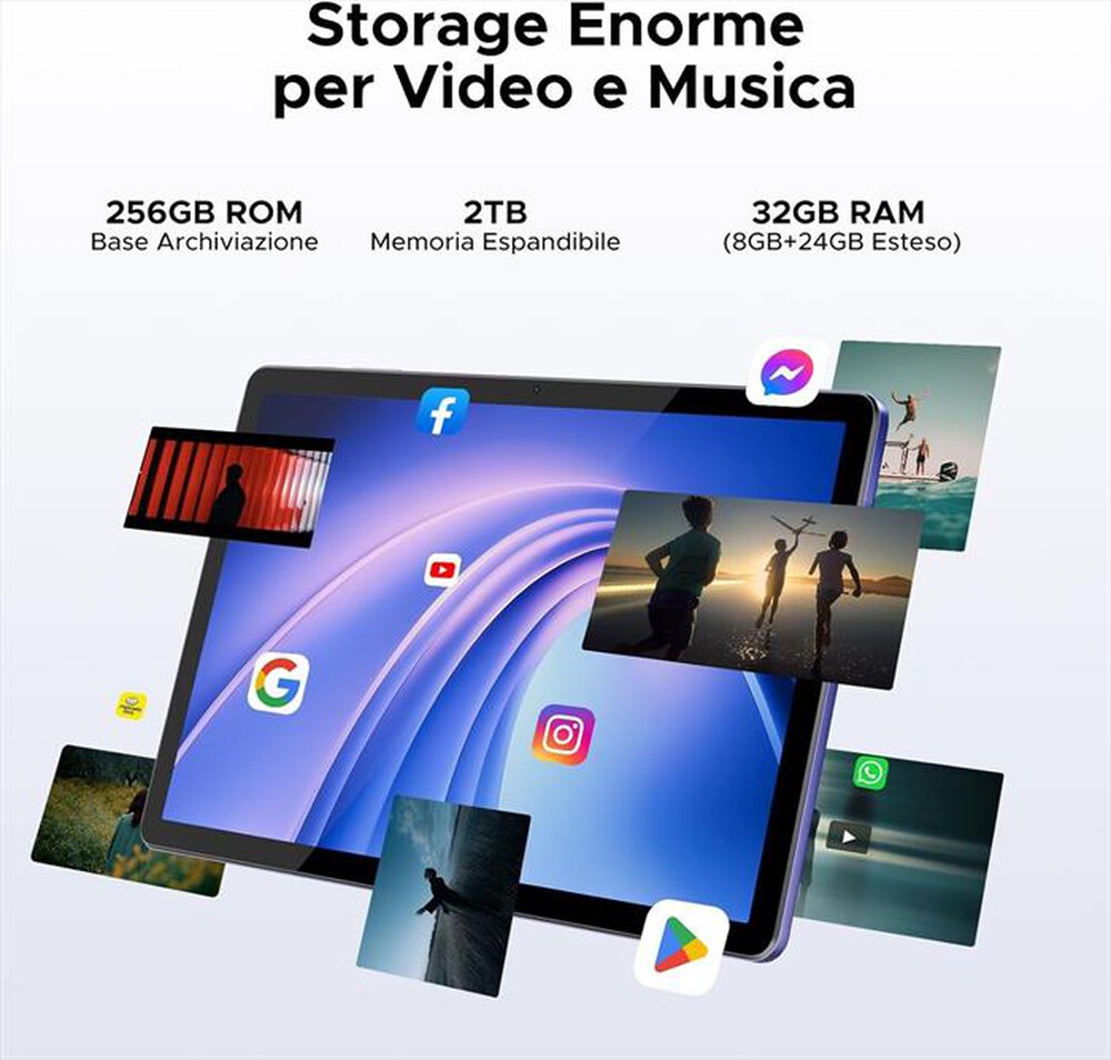 Immagine del prodotto DOOGEE - Tablet 11 Pollici Android 16 TAB G6+-nebula grey