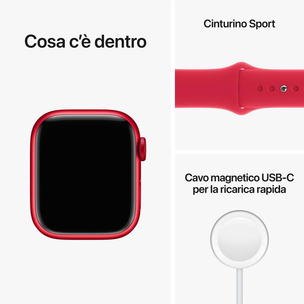 Immagine del prodotto APPLE - Watch Series 8 GPS + Cellular 41mm Alluminio-(PRODUCT)RED