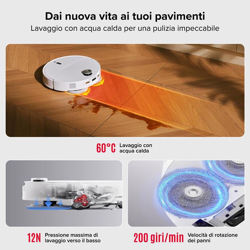 Immagine del prodotto ROBOROCK - Aspirapolvere robot QREVO EDGE 2 PRO W-bianco